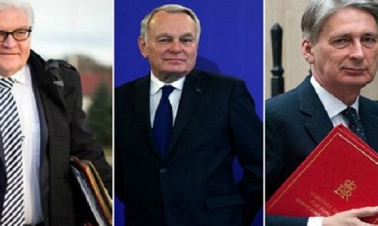 اجتماع لوزراء خارجية فرنسا وألمانيا وبريطانيا لتقييم الهجمات فى سوريا