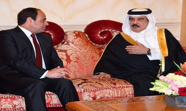 قمة بين الرئيس السيسى وملك البحرين فى الاتحادية اليوم