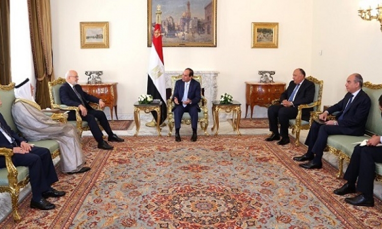 السيسى يؤكد للجعفرى دعم مصر لوحدة وسيادة العراق