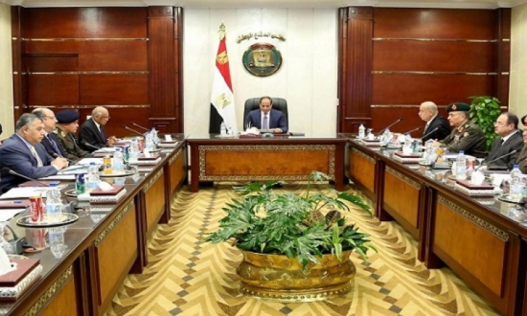 الرئيس السيسى يترأس اجتماع مجلس الدفاع الوطنى