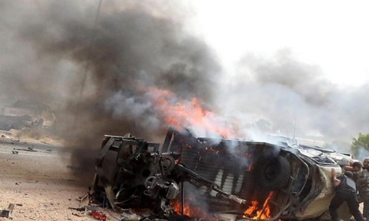 مقتل 12 جندياً فى انفجار سيارة مفخخة فى بنغازى
