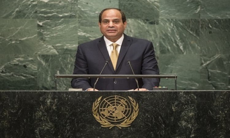 السيسى يطرح رؤية مصر ازاء قضايا المنطقة وافريقيا امام اجتماعات الجمعية العامة للامم المتحدة