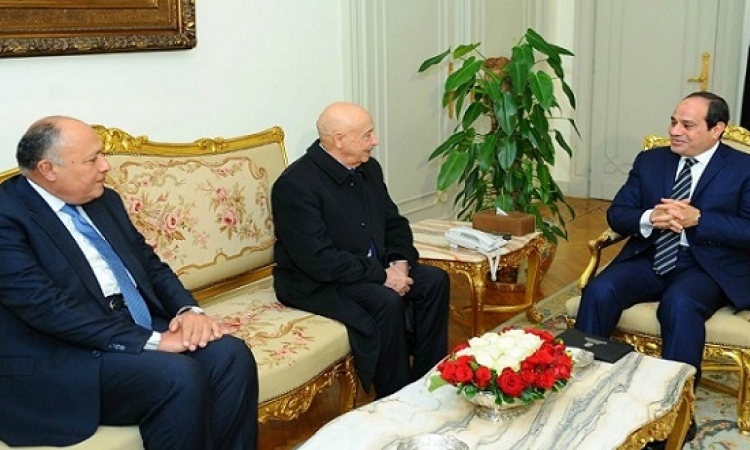 الرئيس السيسى يؤكد لعقيلة صالح دعم مصر لسيادة ليبيا