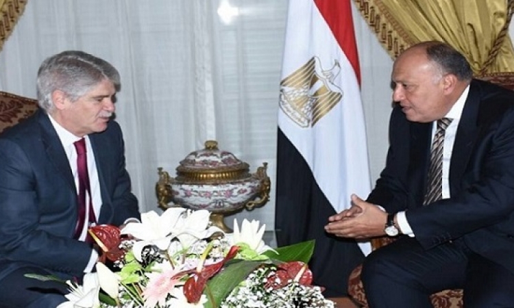وزير خارجية اسبانيا يثمن مواقف مصر لتحقيق الأمن والاستقرار في المنطقة