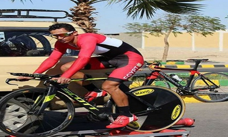 وصول جسد إسلام ناصر لاعب منتخب الدراجات إلى مصر