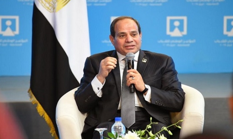 السيسى يشهد اليوم انطلاق المؤتمر الوطني السادس للشباب بجامعة القاهرة