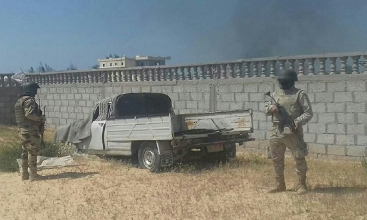 الجيش يقتل 6 تكفيريين ويدمر مخزن للعبوات الناسفة فى سيناء