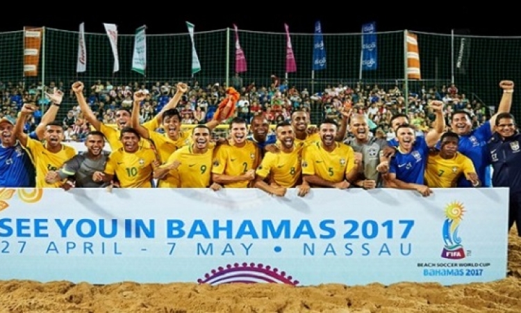 البرازيل تُتوج بطلة لكأس العالم لكرة القدم الشاطئية