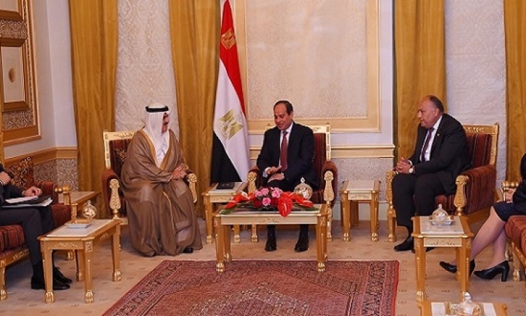 الرئيس السيسى يواصل لقاءاته فى البحرين