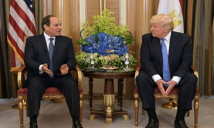 ترامب يثنى على السيسى ويبدى رغبته فى زيارة مصر