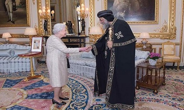 ملكة بريطانيا تستقبل البابا تواضروس الثانى فى قلعة ويندسور