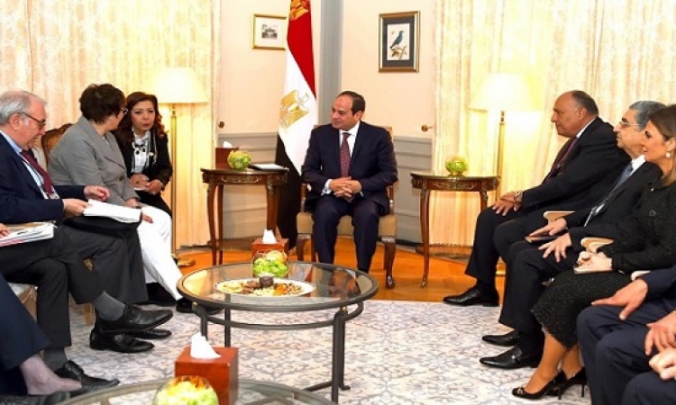 الرئيس السيسى يشيد بتطور العلاقات التجارية بين مصر والمانيا