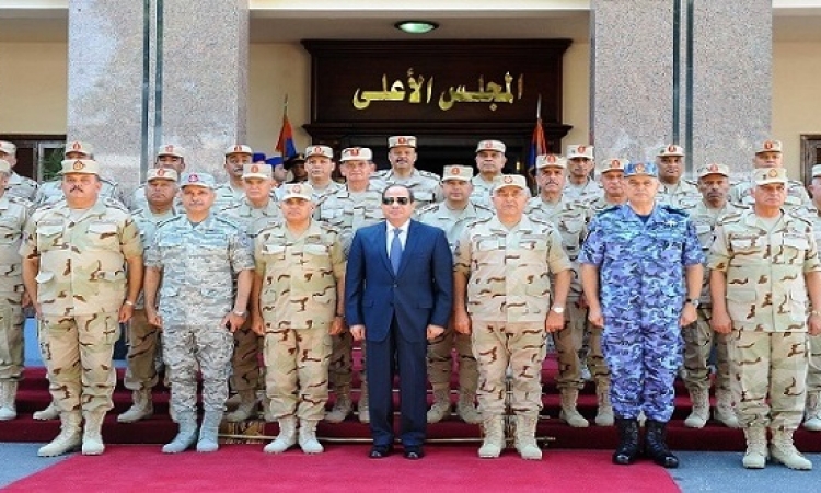 خلال اجتماعه بالمجلس الأعلى للقوات المسلحة .. السيسى يؤكد مواصلة العمل لضمان الحفاظ على أمن مصر