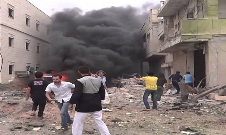 تفجير انتحارى فى إدلب يسفر عن عشرات القتلى والجرحى