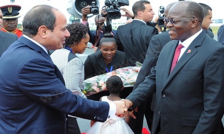 الرئيس السيسى يواصل جولته الأفريقية التى بدأها أمس بتنزانيا