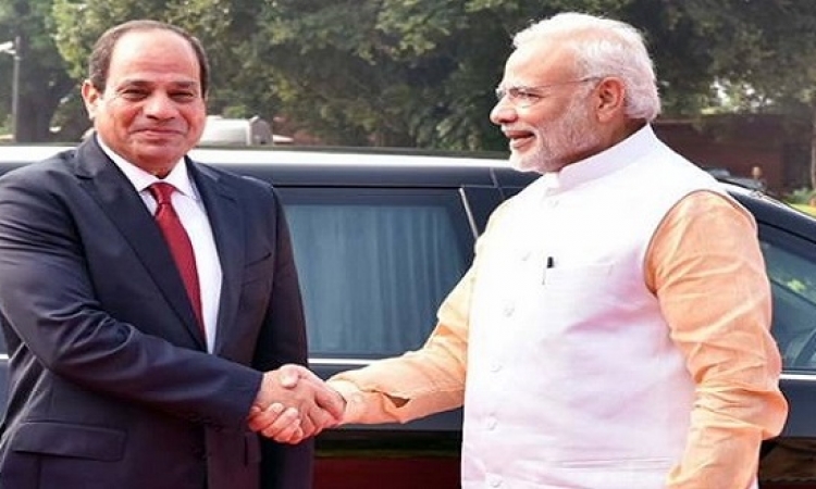 السيسى يبحث تعزيز التعاون الثنائى مع رئيس وزراء الهند
