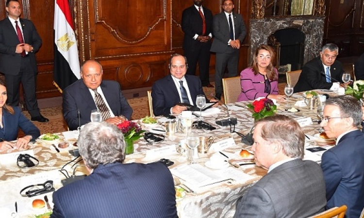 الرئيس السيسى يحضر عشاء عمل لمجلس الأعمال للتفاهم الدولى