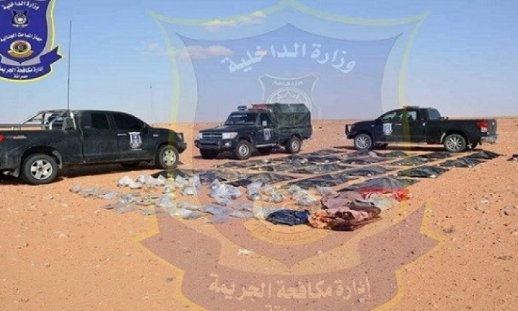 بالصور .. انتشال رفات المصريين الـ 21 الذين قتلهم داعش فى ليبيا ونقلهم إلى مصراته
