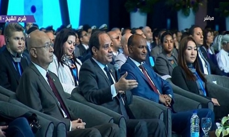 السيسى أمام منتدى الشباب : النمو السكانى المتزايد أبرز التحديات التي تواجه مصر