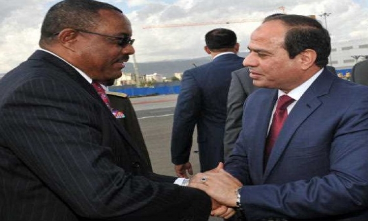 السيسى يستقبل رئيس وزراء إثيوبيا