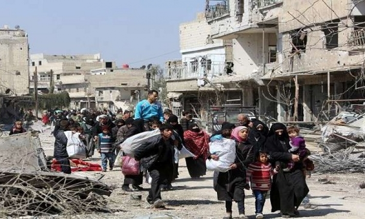 إجلاء أكثر من 5 آلاف مدنى عن الغوطة الشرقية منذ صباح اليوم