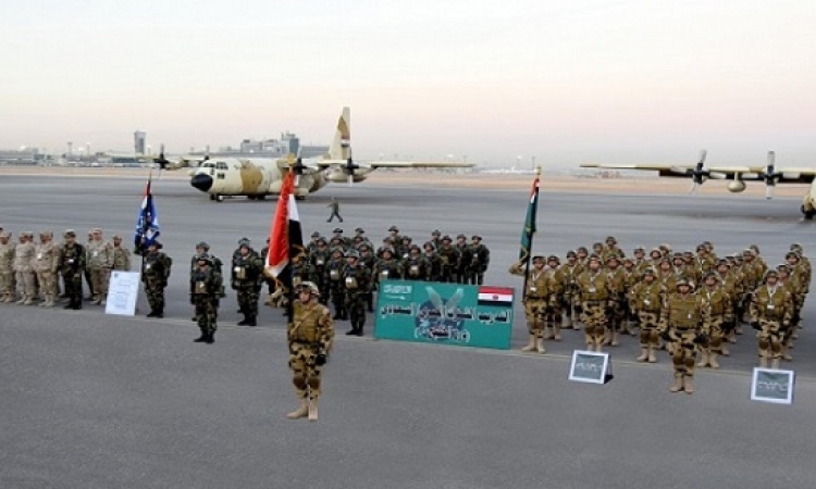 انطلاق التدريب المشترك درع الخليج بالرياض بمشاركة قوات مصرية