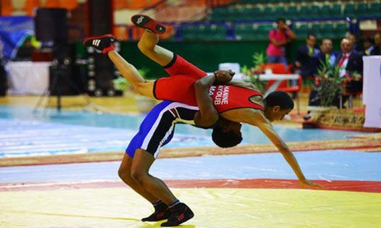 أبطال مصر يتوجون بثمانى ميداليات فى المصارعة الحرة بدورة الالعاب الافريقية للشباب