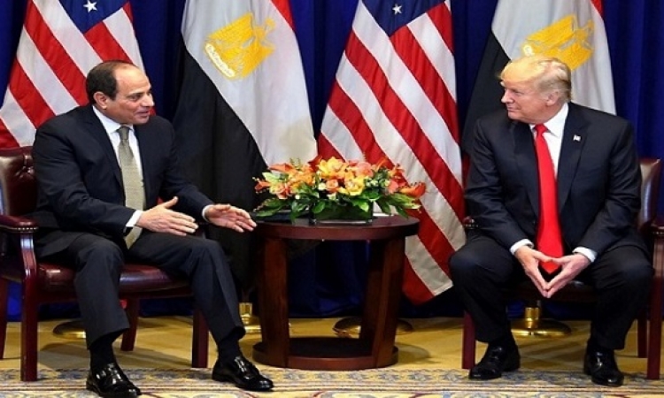 السيسى يؤكد لترامب حرص مصر على تعزيز علاقات الشراكة مع امريكا 