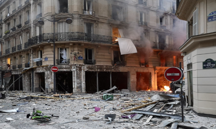 إصابة عدة أشخاص فى انفجار بمخبز وسط باريس ناجم عن تسرب غاز