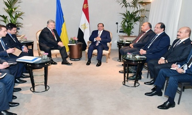 السيسي يلتقى رئيس اوكرانيا على هامش مؤتمر ميونخ للأمن
