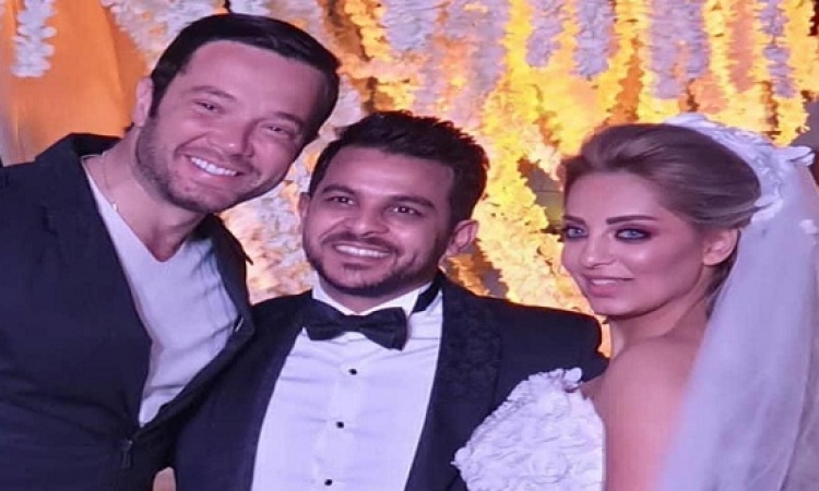 بالصور .. محمد رشاد ومي حلمى يحتفلان بزفافهما