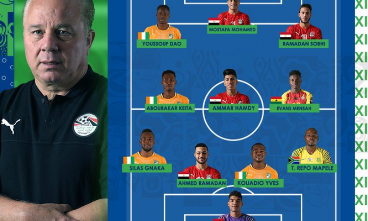 بالصور .. 5 لاعبين من منتخب مصر في التشكيل المثالي لبطولة أفريقيا
