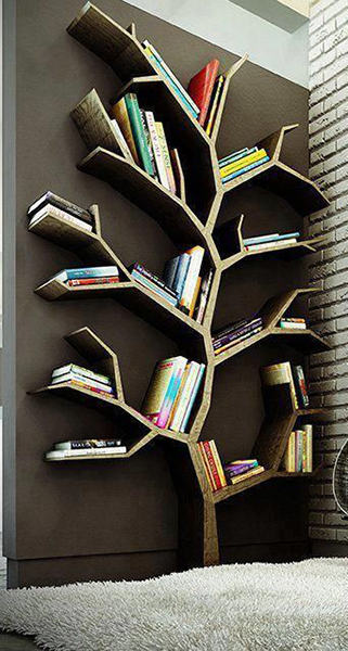 مكتبة-على-شكل-شجرة