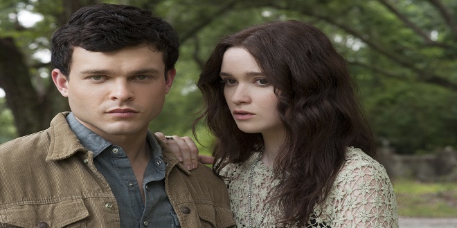 (L -r) ALDEN EHRENREICH as Ethan Wate and ALICE ENGLERT as Lena Duchannes in Alcon Entertainment's supernatural love story “BEAUTIFUL CREATURES,” a Warner Bros. Pictures release.