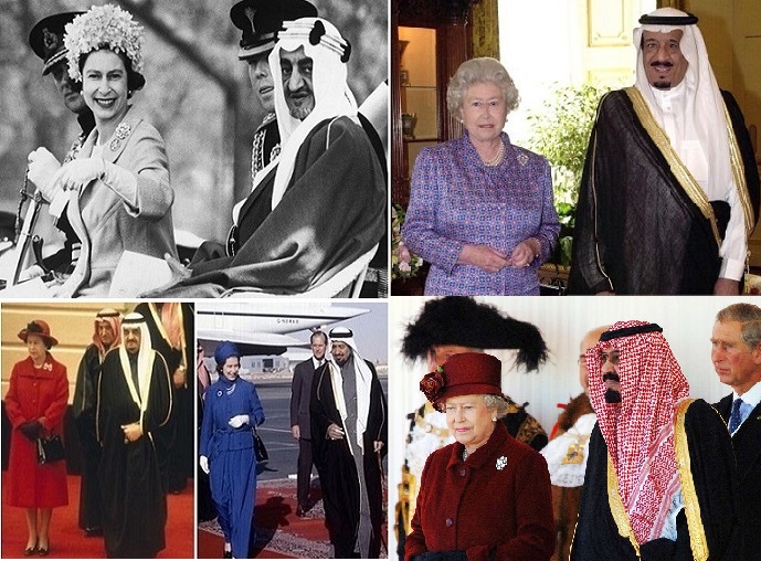الملكة اليزابيث والحكام العرب